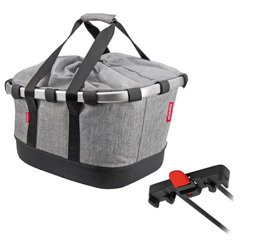 Mandtas KLICKfix Bikebasket GT - Racktime Twist Silver - 21 Liter Mandtas KLICKfix Bikebasket GT - Racktime Twist Silver - 21 Liter